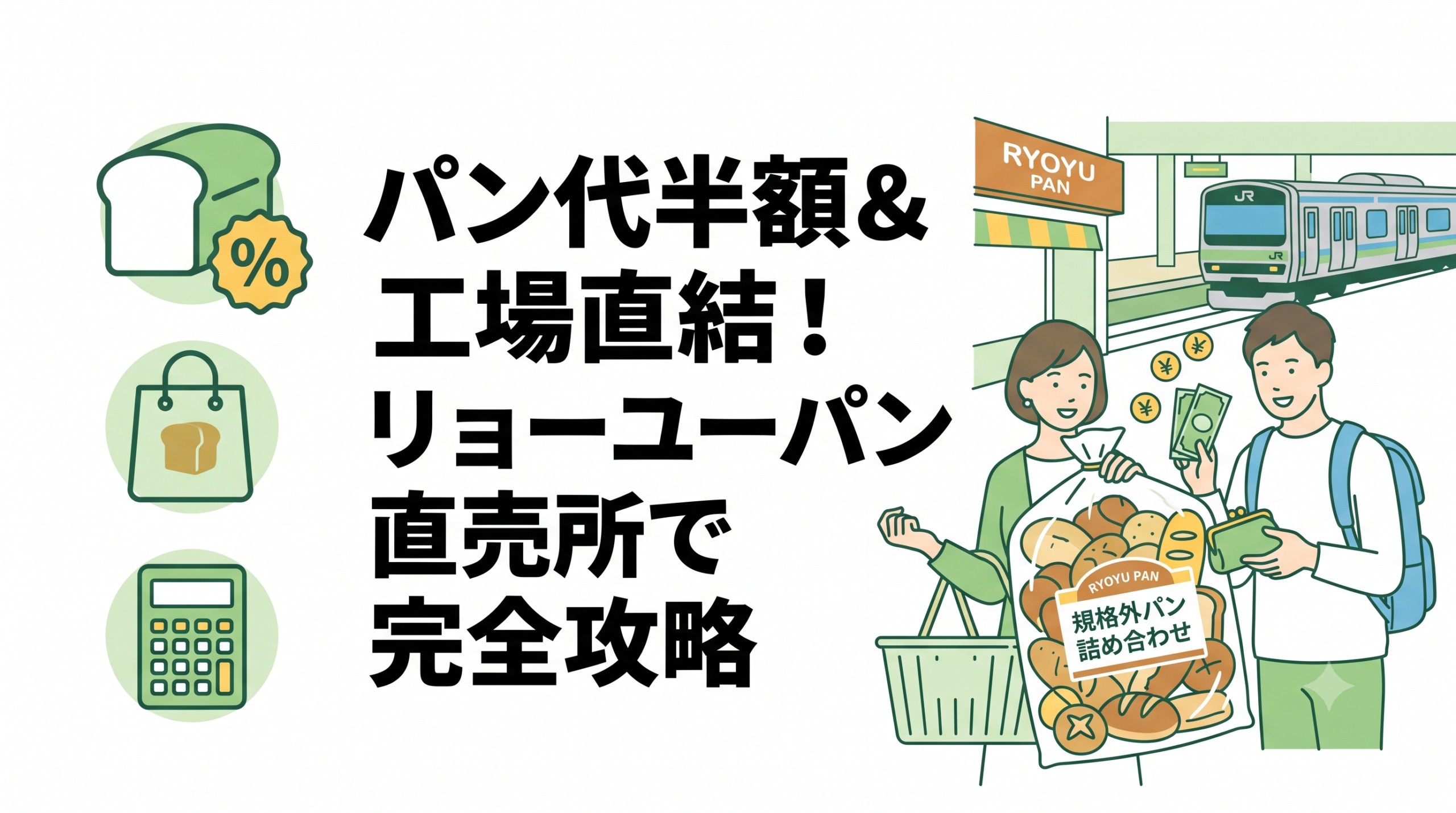 パン代半額＆工場直結！リョーユーパン直売所の爆安パンパック完全攻略